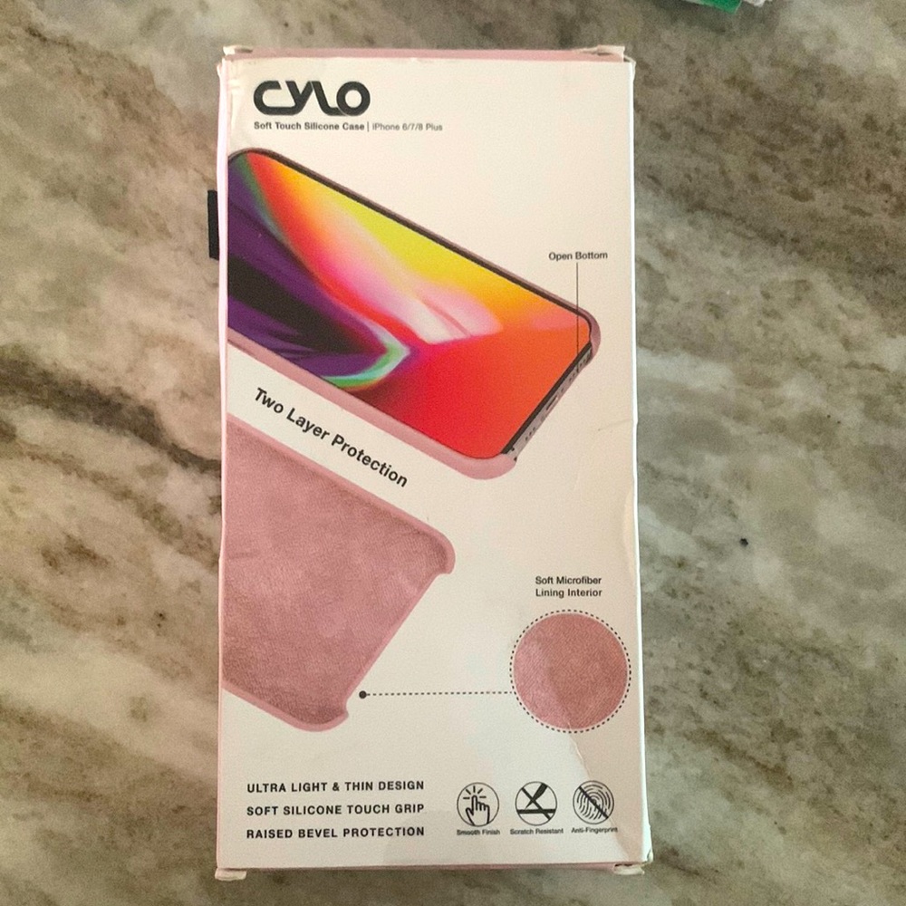 Soft Touch Pink Silicone iPhone 6/7/8 Plus Case